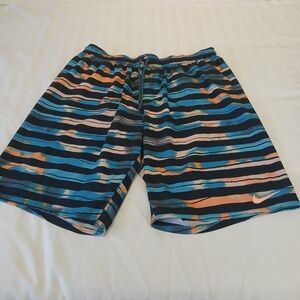 Nike Block Striped Mesh Lined Breaker Volley Swim Trunks Men's XXL